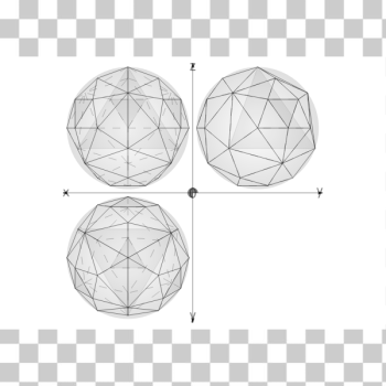 SVG geodesic sphere recursive from tetrahedron multiple layers
