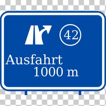 SVG German highway exit SVG German highway exit