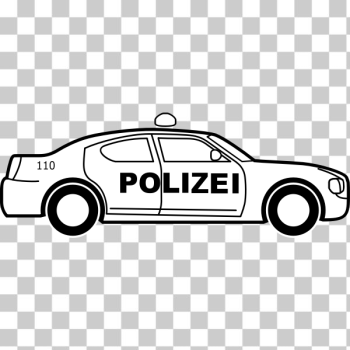 SVG German Police Car SVG German Police Car
