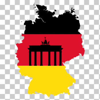 SVG Germany flag and map SVG Germany flag and map