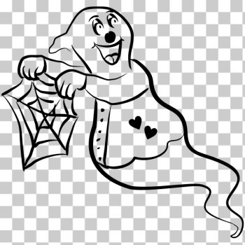 SVG Ghost with spider web SVG Ghost with spider web