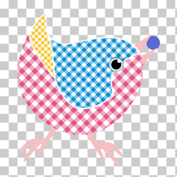 SVG Gingham bird SVG Gingham bird