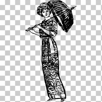 SVG Girl and umbrella SVG Girl and umbrella