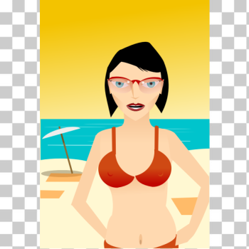 SVG Girl at beach SVG Girl at beach