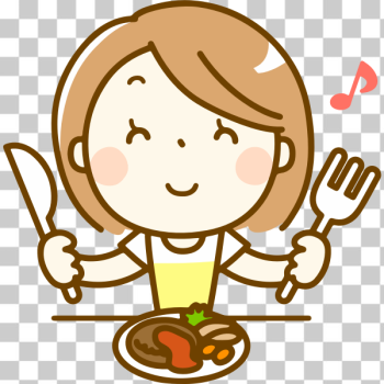 SVG Girl at lunch SVG Girl at lunch