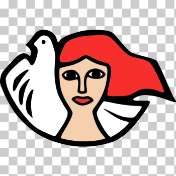 SVG girl dove peace SVG girl dove peace