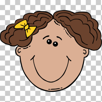 SVG Girl Face Cartoon SVG Girl Face Cartoon