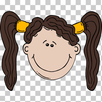 SVG Girl Face Cartoon SVG Girl Face Cartoon
