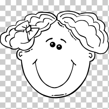 SVG Girl Face Cartoon SVG Girl Face Cartoon