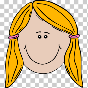 SVG Girl Face Cartoon Vector Image SVG Girl Face Cartoon Vector Image