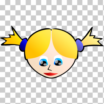 SVG Girl face vector illustration SVG Girl face vector illustration