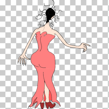 SVG Girl in dress SVG Girl in dress