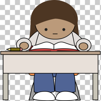 SVG Girl reading SVG Girl reading