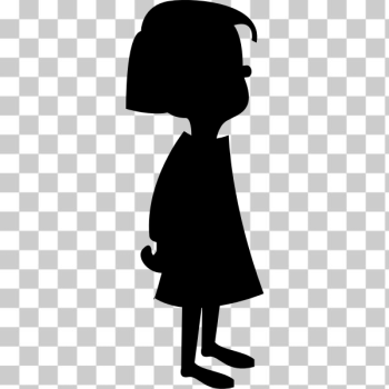 SVG Girl vector silhouette SVG Girl vector silhouette