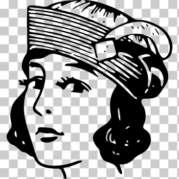 SVG Girl with hat SVG Girl with hat