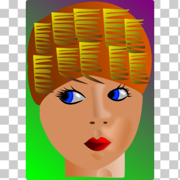 SVG Girl with unusual hair SVG Girl with unusual hair