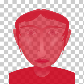 SVG Girl with weird face vector drawing SVG Girl with weird face vector drawing