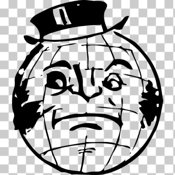 SVG Globe with human face vector image SVG Globe with human face vector image