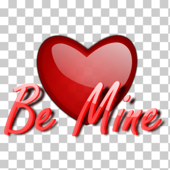 SVG Glossy vector image of heart with be mine wording SVG Glossy vector image of heart with be mine wording