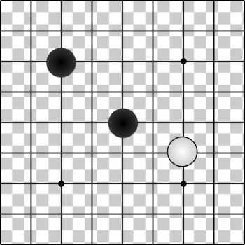 SVG Go Board 9 x 9 With Stones SVG Go Board 9 x 9 With Stones