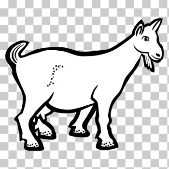 SVG Goat with freckles black and white illustration SVG Goat with freckles black and white illustration