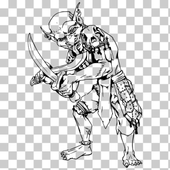 SVG Goblin with blade SVG Goblin with blade