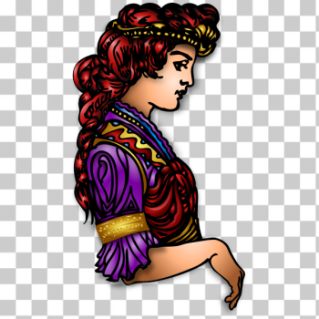 SVG Golden Maiden illustration SVG Golden Maiden illustration
