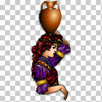 SVG Golden Maiden vector illustration SVG Golden Maiden vector illustration