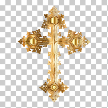 SVG Golden ornate cross SVG Golden ornate cross