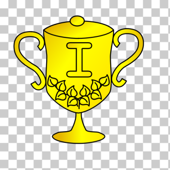 SVG Golden trophy vector illustration SVG Golden trophy vector illustration