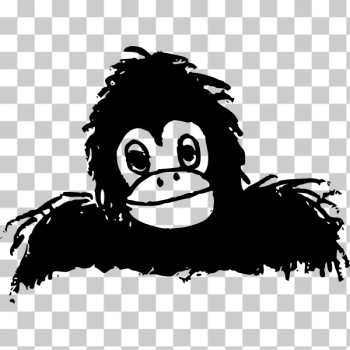 SVG Gorilla illustration