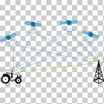 SVG GPS differential correction diagram vector image SVG GPS differential correction diagram vector image