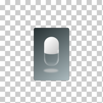 SVG Gray and white capsule illustration SVG Gray and white capsule illustration