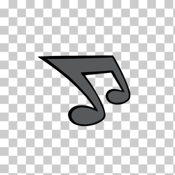 SVG Gray musical note SVG Gray musical note