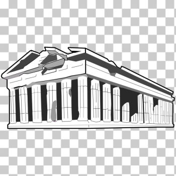 SVG Greek Parthenon SVG Greek Parthenon