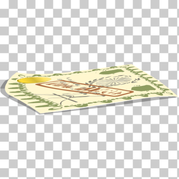 SVG Green and yellow card map vector graphics