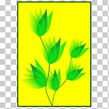 SVG Green flower vector image
