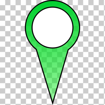 SVG Green pin vector image