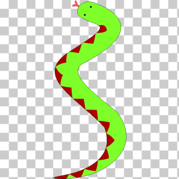 SVG Green snake with red belly SVG Green snake with red belly