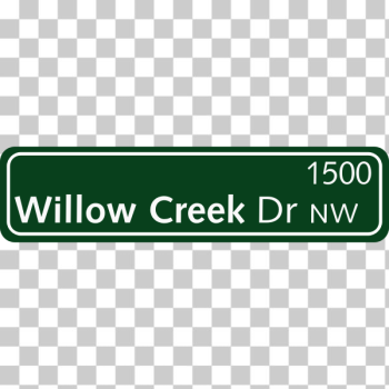 SVG Green Street Sign SVG Green Street Sign