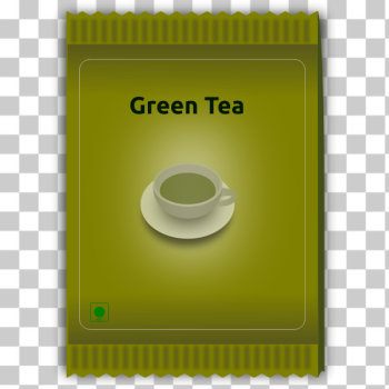 SVG Green tea sachet vector image SVG Green tea sachet vector image