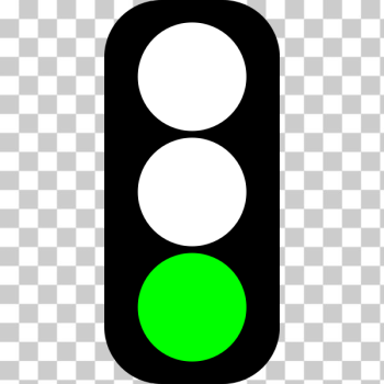 SVG Green traffic light indicator