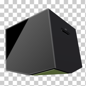 SVG Grey tilted box vector image SVG Grey tilted box vector image