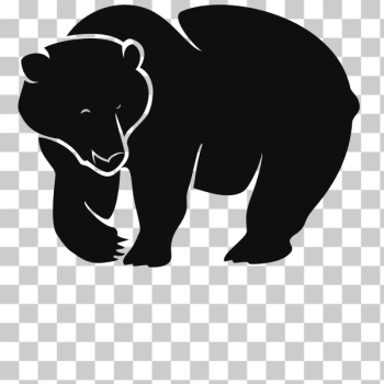 SVG Grizzly bear silhouette SVG Grizzly bear silhouette