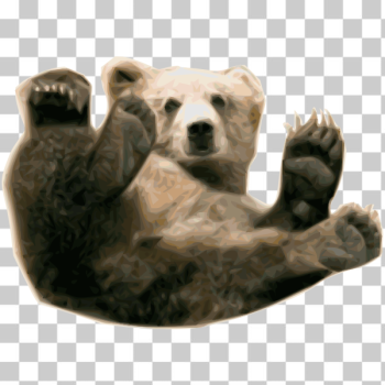 SVG Grizzly bear vector painting
