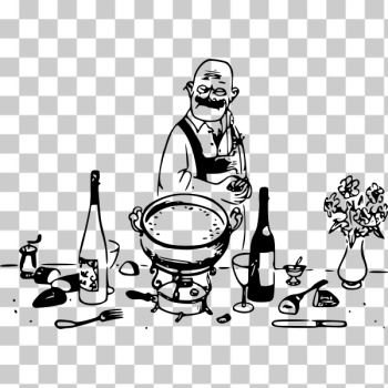 SVG Grumpy chef SVG Grumpy chef