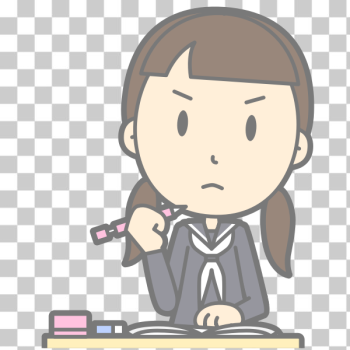 SVG Grumpy schoolgirl SVG Grumpy schoolgirl