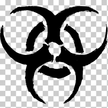 SVG Grungy biohazard symbol SVG Grungy biohazard symbol