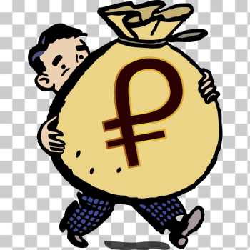 SVG Guy With a Big Bag of Petro Coin SVG Guy With a Big Bag of Petro Coin