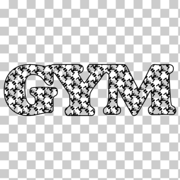 SVG Gym typography SVG Gym typography